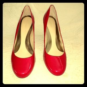 Calvin Klein Shiny Red Pumps Size 10M